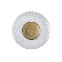 Бра, настінний світильник Pikart 32124-2 Sprinkled Glass Medium G4 3x60W IP20 латунний