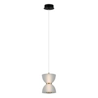 Підвісний світильник, люстра Italux PND-83949-1-BK Tica LED 1x8W 3000K 430Lm IP20 білий