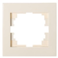 Одинарна рамка Lezard Rain (703-0303-146) (кремова)