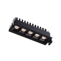 Точечный светильник Kloodi KD-POINT 5X2 10W 4K BK LED 900Lm IP20 черный