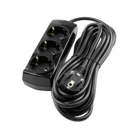 Удлинитель Violux 3р 3м с заземлением черный ( 920442 )