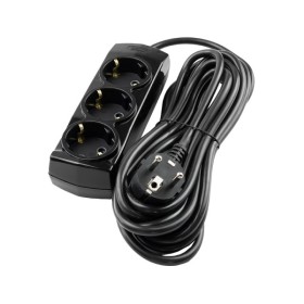 Подовжувач Violux 3р 3м з заземленням чорний ( 920442 )