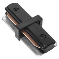 Прямой коннектор для однофазного шинопровода Delux 2IC черный (90015807)