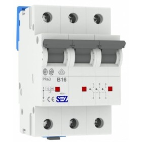 Трехполюсный автомат SEZ 63 B 16А 3P (PR63B16А)