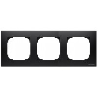 Трипостова рамка ABB Sky 8573 NS (чорний оксамит)