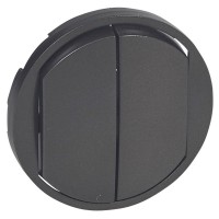 Клавиша выключателя 2-клавишного Legrand Celiane графит