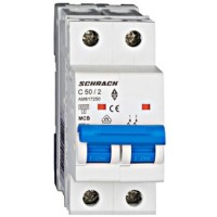 Электро-автомат 50А 2P 6кА С, Schrack Technik