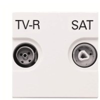 TV-R SAT розетка ABB Zenit 2CLA225130N1101 N2251.3 BL (белый)
