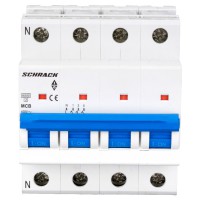 Автоматический выключатель Schrack BM617425 6кА 25А 4P х-ка C