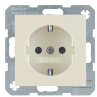 Розетка із захистом від дітей, біла 16А/250В Berker S.1