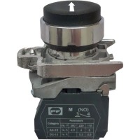 Кнопка Promfactor FP4-BL3351 1NО «белая стрелка вверх» черная (FP4-BL3351)