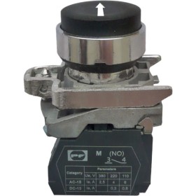 Кнопка Promfactor FP4-BL3351 1NО «біла стрілка вгору» чорна (FP4-BL3351)