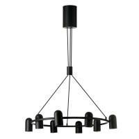 Люстра Azzardo AZ5732 Vivi GU10 8x40W IP20 чорна