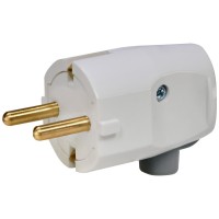 Вилка універсальна ETI PPW-UNI 2Р+РЕ полікарбонат IP20 біла (4481003)