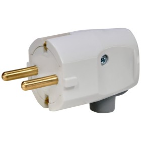 Вилка универсальная ETI PPW-UNI 2Р+РЕ поликарбонат IP20 белая (4481003)