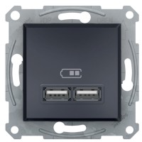 USB розетка Schneider Electric Asfora EPH2700271 (антрацит)