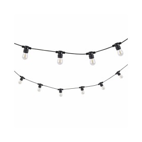 Гирлянда Goldlux 310323 Party F2 E27 10x6W 2200K 80Lm IP44 черная с лампочками накаливания