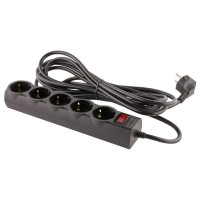 Сетевой фильтр LogicPower LP9585 LP-X5 5м Black