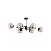 Люстра Alfa 62179 Tanos E17 6x40W IP20 чорна