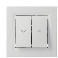 Выключатель для жалюзи белый Asfora, EPH1300121