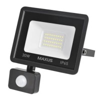 Прожектор Maxus FL-04 30Вт 5000K sensor (1-MFL-04-3050s)