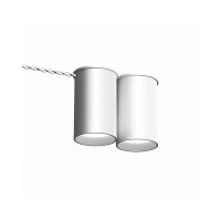 Точковий світильник для зовнішньої проводки Pikart 33889-1 BP GU10 2x60W IP20 Білий