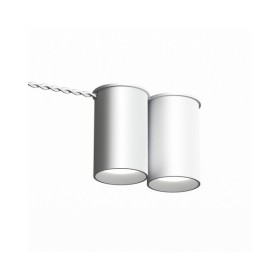 Точковий світильник для зовнішньої проводки Pikart 33889-1 BP GU10 2x60W IP20 Білий