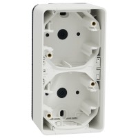 Накладний вертикальний блок підрозетників Schneider Electric MUR39912 IP55 (білий)