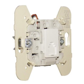 Механизм розетки телефонной RJ11 цвет белый LOGUS 90, 21251 SBR