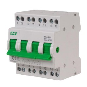 Перемикач мережа-генератор F&F PSA-463 I-0-II 63A