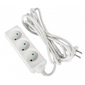 Подовжувач E.Next e.es.3.5.b 3 гнізда 5м (s042059)