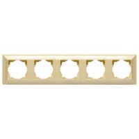 Рамка 5-місна Gunsan Neoline крем