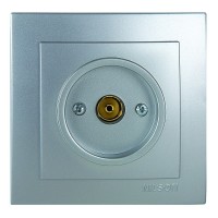 Розетка Nilson Touran срібло TV прохідна ( 24131028 )