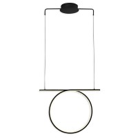 Підвісний світильник, люстра Goldlux 334039 Odetta LED 1x30W 4000K 3750Lm IP20 чорний