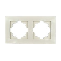 Рамка ELBI VEGA кремовая 2-на (510-010300-226)
