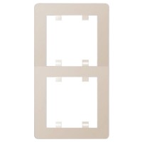 Рамка 2-кратная WL5121 Lumina-2, вертикальная, кремовая, Hager