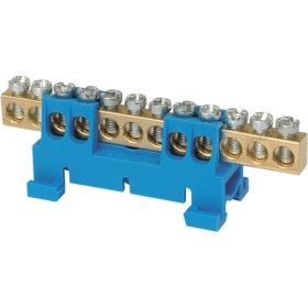 Нулевая шина с винтовыми зажимами SEZ 12/N-4024 синий