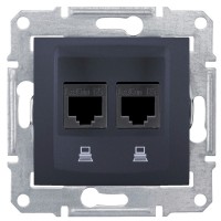 Компьютерная розетка Schneider Electric Sedna SDN4400170 (графит)