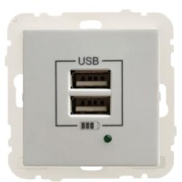 Розетка Logus 45439 TGE USB Charger type «A» 2А (лед)