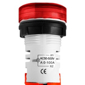 Індикатор напруги і струму E.Next e.ad22.va Ø22мм 50-500В 5-100 А (s009039)