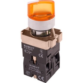 Перемикач з підсвіткою E.Next e.mb.bk2565 2 положення жовтий (p0810141)