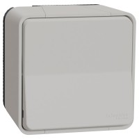 Накладний 1-клавішний вимикач Schneider Electric MUR39021 IP55 (білий)