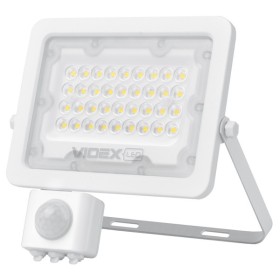 LED прожектор Videx F2e 30Вт 5000K (VL-F2e305W-S) с датчиком движения и освещенности