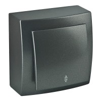 Вимикач Nilson Themis антрацит 1кл прохідний ( 26161007 )