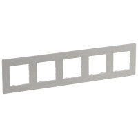 Рамка 5-постова Legrand Niloe Step перлинний (863695)