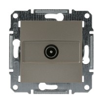 Розетка TV кінцева без рамки бронза Asfora, EPH3200169