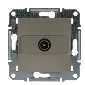 Розетка TV оконечная без рамки бронза Asfora, EPH3200169