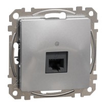 Комп'ютерна розетка Schneider Electric Sedna Design & Elements RJ45 кат. 5е UTP алюміній SDD113451