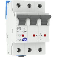 Трехполюсный автомат SEZ 63 C 50А 3P (PR63C50А)
