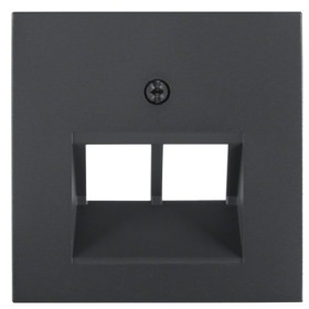 Накладка для розетки UAE/E-DAT, антрацит Berker S.1/B.3/B.7